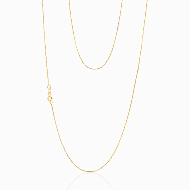 Luxury Meets Affordability – Jewelry Sale Now Live 9ct Yellow Gold Silverfilled Snake 50cm Chain Luxury Meets Affordability – Jewelry Sale Now Live 9ct Yellow Gold Silverfilled Snake 50cm Chain