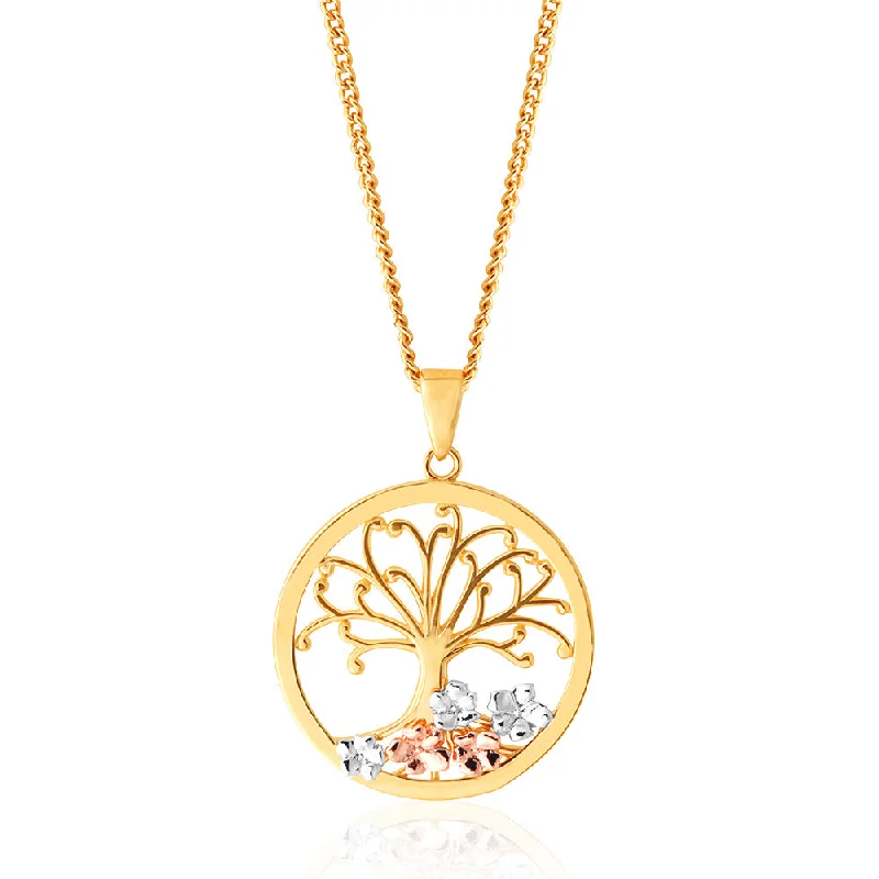 Trending Jewelry Now At Unbeatable Prices 9ct Yellow Gold Tree of Life Pendant