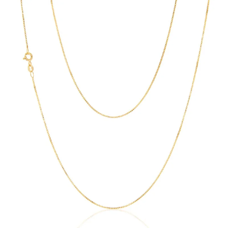 Grab Your Favorite Jewelry At The Lowest Prices 9ct Yellow Solid Gold 15 Gauge Box 51cm Chain Grab Your Favorite Jewelry At The Lowest Prices 9ct Yellow Solid Gold 15 Gauge Box 51cm Chain