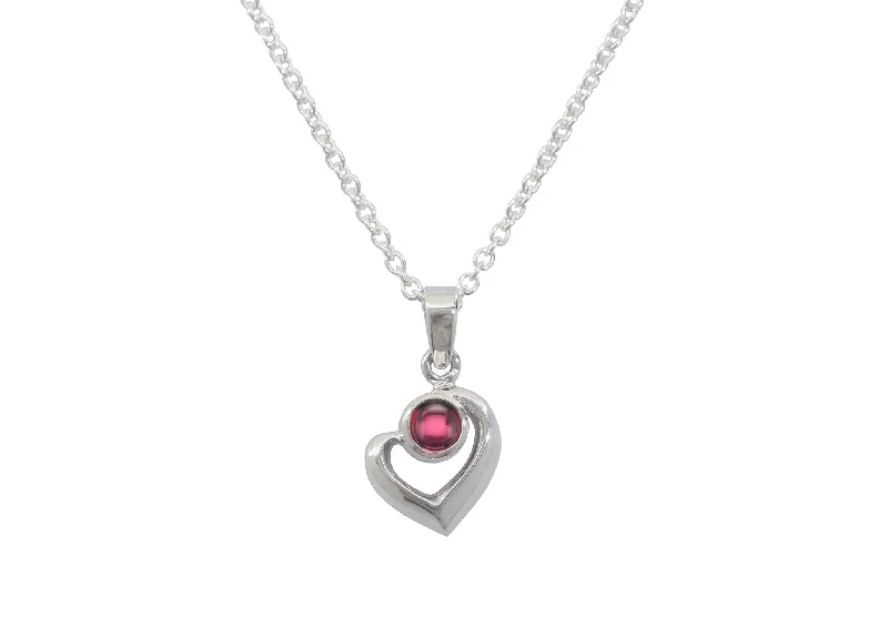 Don't Miss These Dazzling Jewelry Discounts Abstract Heart Cabochon Gemstone Pendant, Sterling Silver Don't Miss These Dazzling Jewelry Discounts Abstract Heart Cabochon Gemstone Pendant, Sterling Silver