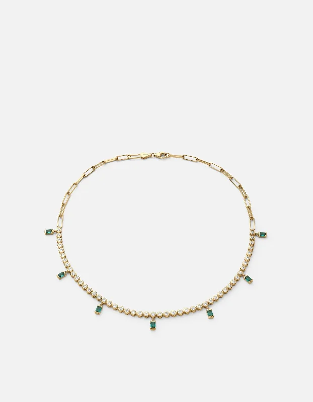Handcrafted Beauty At Affordable Prices Alta Emerald Choker, Gold Vermeil/Sapphire Handcrafted Beauty At Affordable Prices Alta Emerald Choker, Gold Vermeil/Sapphire