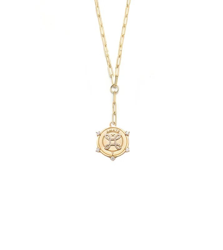 Amate - True Love : Classic Fob Clip Extension Chain Necklace