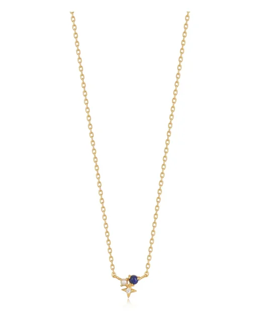 Affordable Luxury Jewelry For Every Occasion Ania Haie 925 Sterling Silver Lapis Star Link Necklace