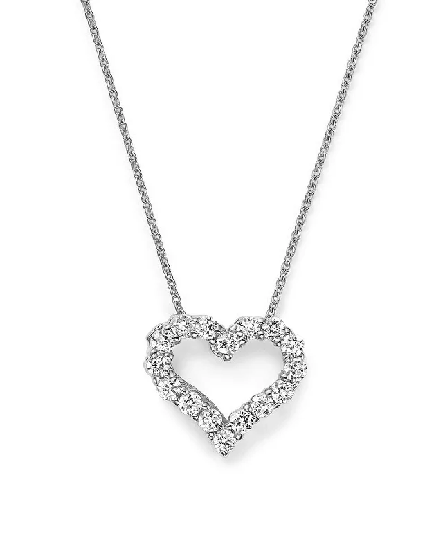 Shop High-Quality Jewelry At Jaw-Dropping Discounts Bremer Jewelry 14K White Gold Diamond Heart Necklace (1.00ctw) Shop High-Quality Jewelry At Jaw-Dropping Discounts Bremer Jewelry 14K White Gold Diamond Heart Necklace (1.00ctw)