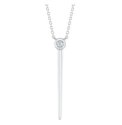 Limited-Time Offer On Premium Jewelry Collections 14K White Gold Round Shape Diamond Drop Pendant with a 14K White Gold Cable Link Necklace (.08ctw) Limited-Time Offer On Premium Jewelry Collections 14K White Gold Round Shape Diamond Drop Pendant with a 14K White Gold Cable Link Necklace (.08ctw)