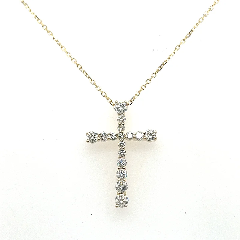 Timeless Jewelry Styles At Wallet-Friendly Prices Bremer Jewelry 14K Yellow Gold Diamond Cross Necklace (0.50ctw) Timeless Jewelry Styles At Wallet-Friendly Prices Bremer Jewelry 14K Yellow Gold Diamond Cross Necklace (0.50ctw)