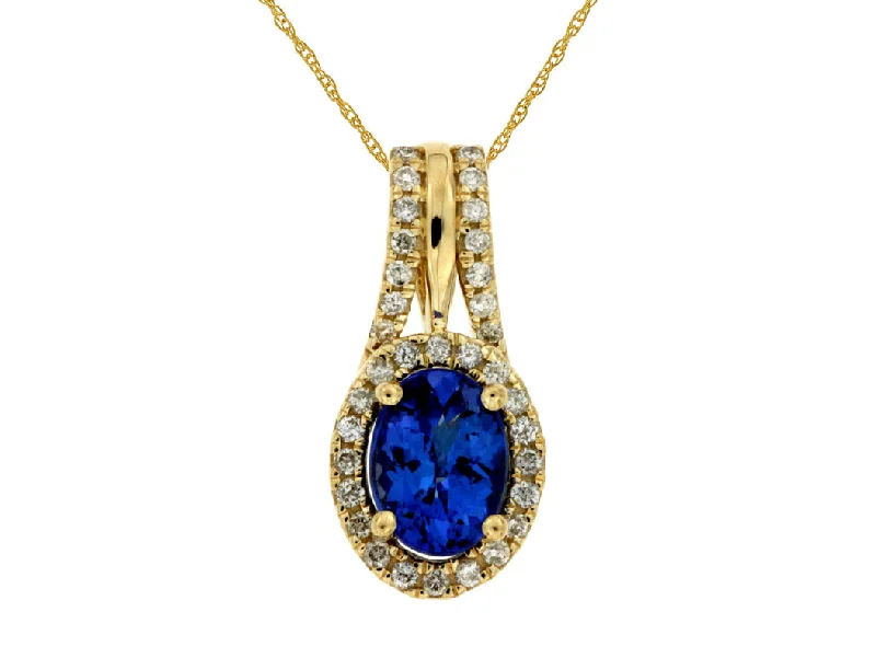 Elegant Jewelry, Affordable Luxury – Shop Now Bremer Jewelry 14K Yellow Gold Oval Shape Tanzanite and Diamond Drop Pendant with a 14K Yellow Gold Rope Necklace (1.54ctw) Elegant Jewelry, Affordable Luxury – Shop Now Bremer Jewelry 14K Yellow Gold Oval Shape Tanzanite and Diamond Drop Pendant with a 14K Yellow Gold Rope Necklace (1.54ctw)