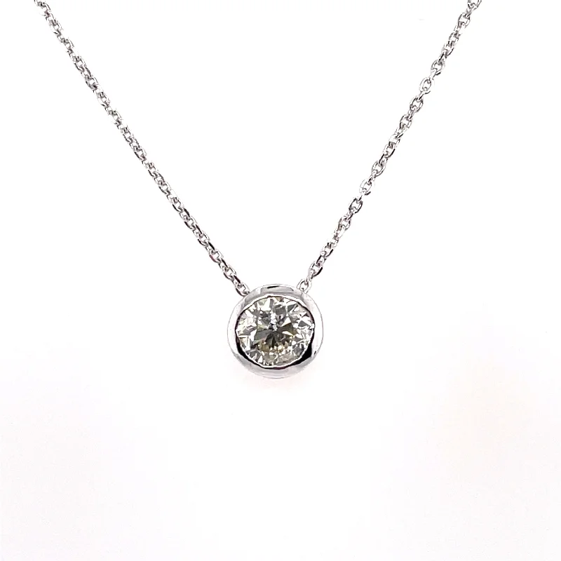 Huge Savings On Premium Jewelry Styles Bremer Jewelry 18K White Gold Round Shape Diamond Necklace (.51ctw) Huge Savings On Premium Jewelry Styles Bremer Jewelry 18K White Gold Round Shape Diamond Necklace (.51ctw)