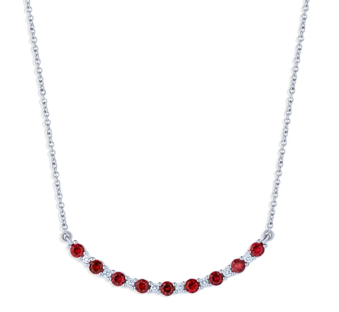 Unmissable Deals On Handmade Jewelry Collections Bremer Jewelry 18K White Gold Round Shape Rubies and Diamonds Smile Pendant (1.02ctw) Unmissable Deals On Handmade Jewelry Collections Bremer Jewelry 18K White Gold Round Shape Rubies and Diamonds Smile Pendant (1.02ctw)
