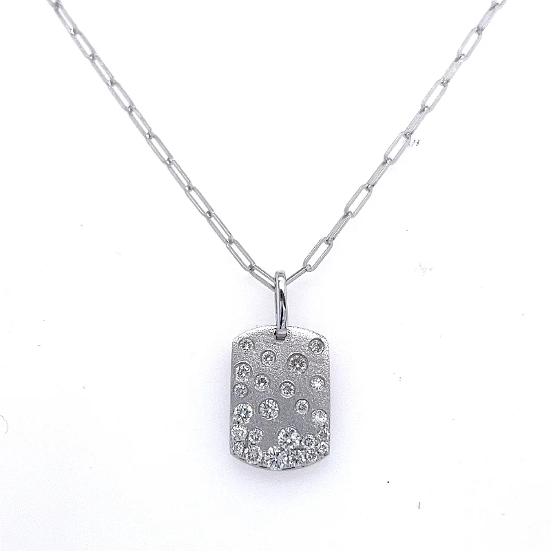Flash Sale On Exquisite Jewelry – Don't Miss Out Bremer Jewelry Celebration 14K White Gold Diamond Dog Tag Cluster Pendant with a 14K White Gold Paperclip Necklace (.44ctw) Flash Sale On Exquisite Jewelry – Don't Miss Out Bremer Jewelry Celebration 14K White Gold Diamond Dog Tag Cluster Pendant with a 14K White Gold Paperclip Necklace (.44ctw)
