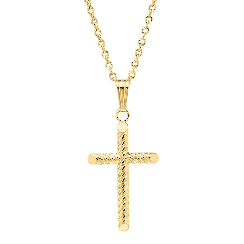 Elegant Jewelry At Unbeatable Offers – Shop Before It's Gone Child 14K Gold Filled Rope Cross Pendant Necklace Elegant Jewelry At Unbeatable Offers – Shop Before It's Gone Child 14K Gold Filled Rope Cross Pendant Necklace