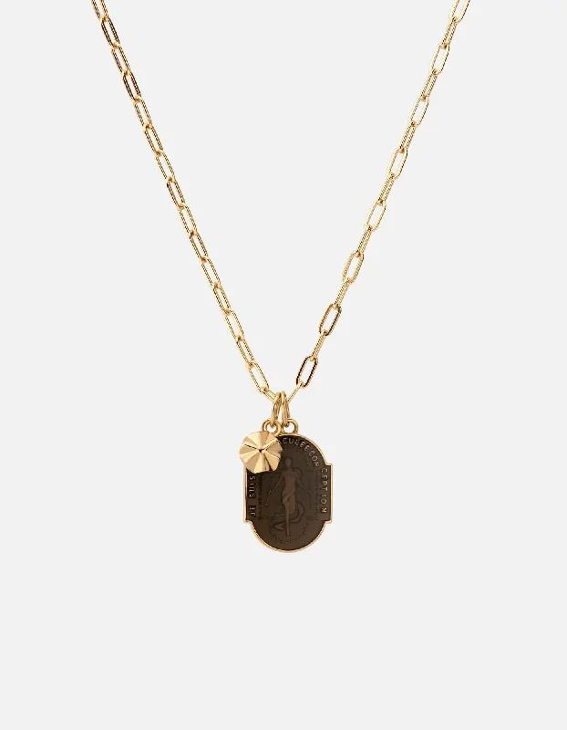 Premium Jewelry Now Available At Special Discounts Conception Cable Chain Necklace, Gold Vermeil/Gray Premium Jewelry Now Available At Special Discounts Conception Cable Chain Necklace, Gold Vermeil/Gray