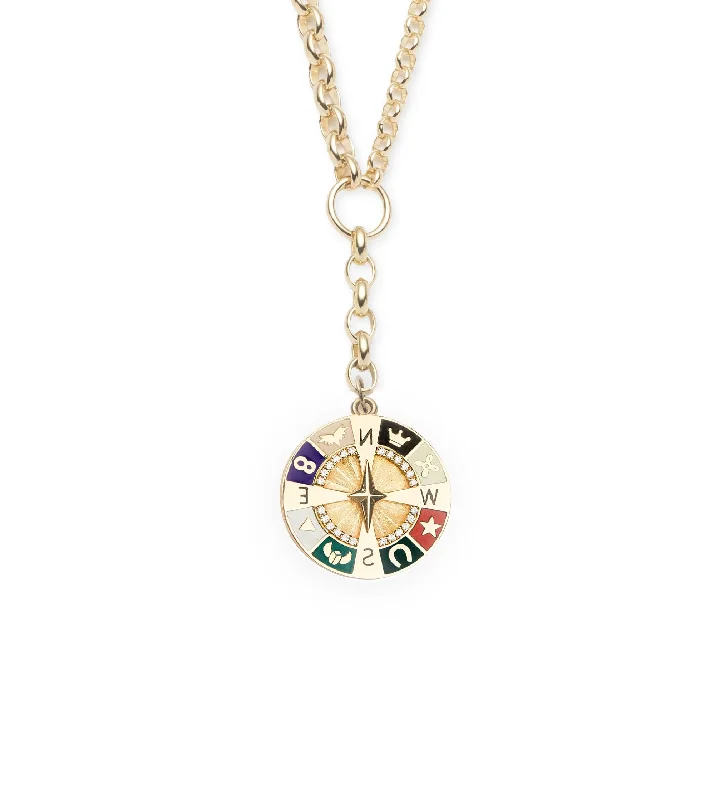 Exclusive Jewelry Bundles At Discounted Prices Internal Compass : Champleve Mixed Belcher Extension Chain Necklace Exclusive Jewelry Bundles At Discounted Prices Internal Compass : Champleve Mixed Belcher Extension Chain Necklace