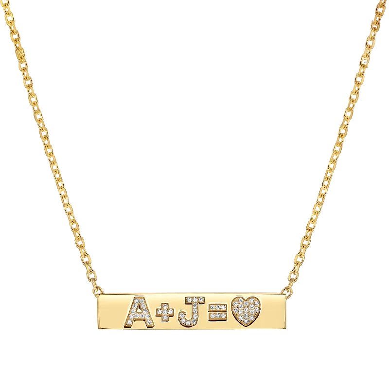 Your Perfect Accessory Now At The Best Price Custom Diamond Bar Necklace