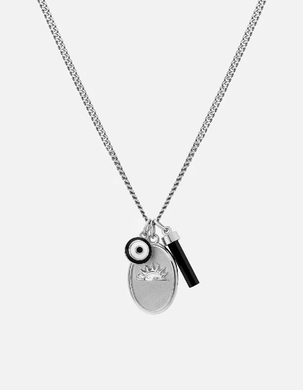 Bestselling Jewelry At Special Promotional Rates Dawn Trilogy Necklace, Sterling Silver/Black Bestselling Jewelry At Special Promotional Rates Dawn Trilogy Necklace, Sterling Silver/Black
