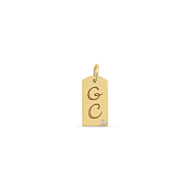 Best Jewelry Deals – Premium Quality At Exclusive Discounts Diamond Initial Tag Charm Best Jewelry Deals – Premium Quality At Exclusive Discounts Diamond Initial Tag Charm