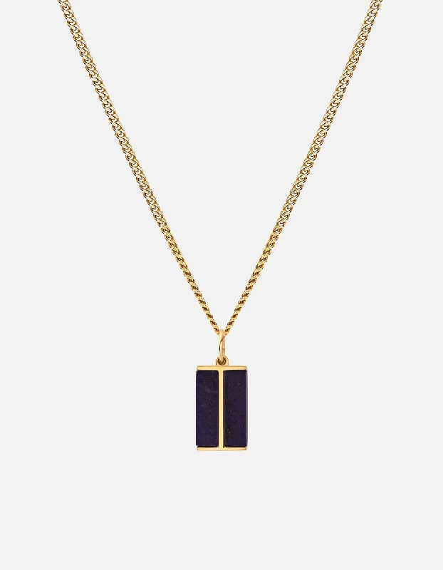Huge Markdowns On Premium Jewelry Styles Duo Lapis Necklace, Gold Vermeil