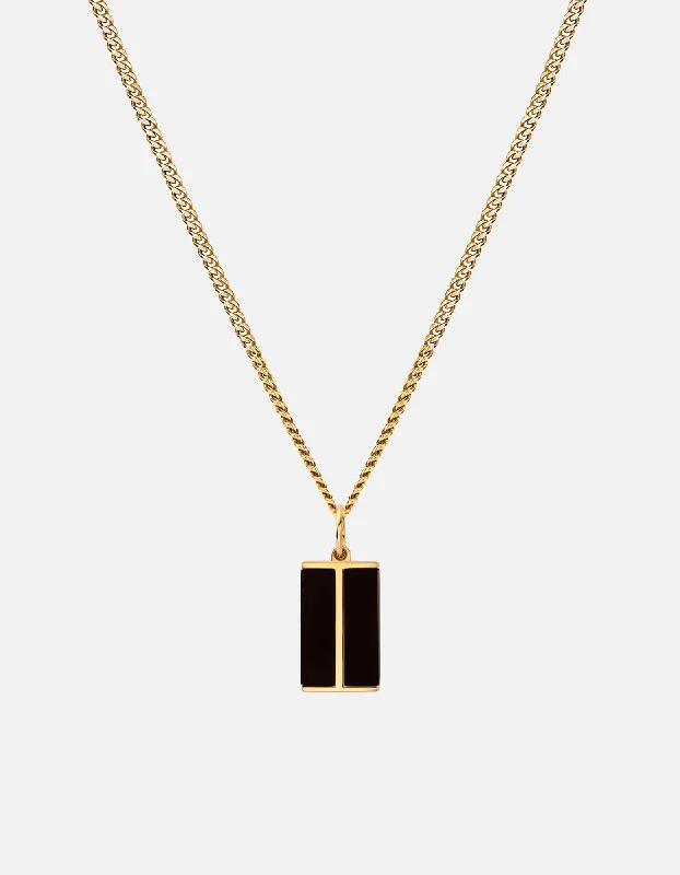 Buy More, Save More – Special Jewelry Discounts Duo Onyx Necklace, Gold Vermeil