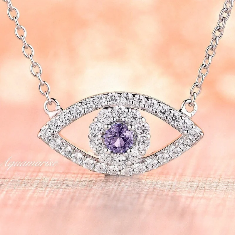 Jewelry Flash Sale – Stylish Designs At Unbeatable Rates Evil Eye Tanzanite Necklace- Sterling Silver Jewelry Flash Sale – Stylish Designs At Unbeatable Rates Evil Eye Tanzanite Necklace- Sterling Silver