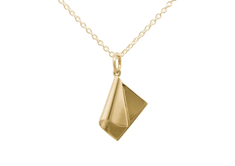 Sparkle For Less – Shop Our Limited-Time Jewelry Deals Folded Drop Pendant, Yellow Gold Sparkle For Less – Shop Our Limited-Time Jewelry Deals Folded Drop Pendant, Yellow Gold