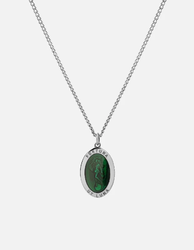 Luxury Jewelry Sale – Elegant Styles At Unbeatable Prices Fortuna Necklace, Sterling Silver/Green Luxury Jewelry Sale – Elegant Styles At Unbeatable Prices Fortuna Necklace, Sterling Silver/Green