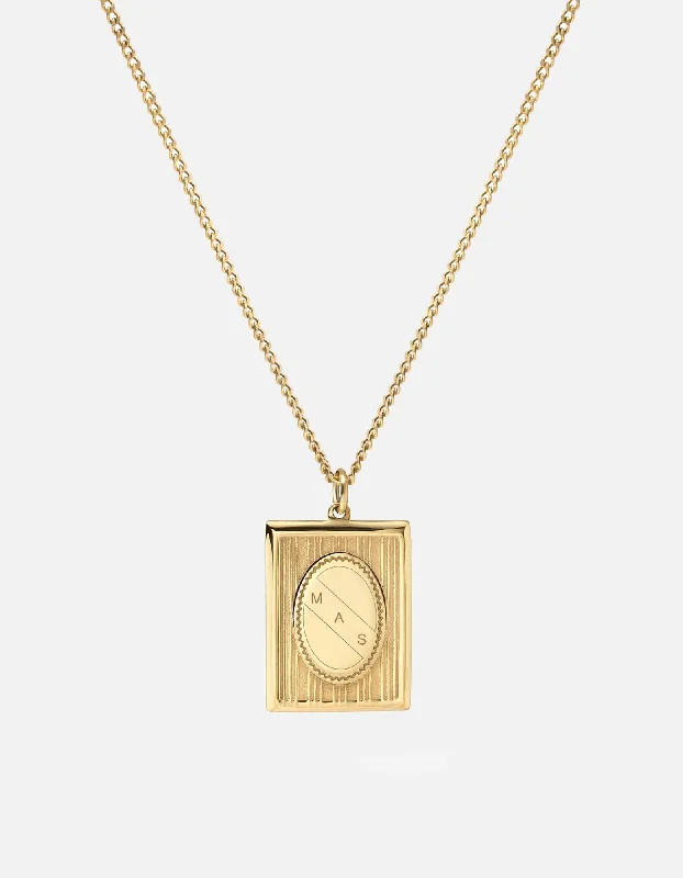 Premium Jewelry Now Available At Special Discounts Frame Necklace, Gold