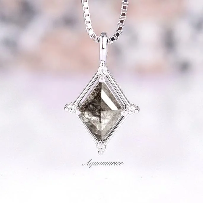 Upgrade Your Jewelry Collection For Less Galaxy Raw Salt & Pepper Diamond (Herkimer Diamond) Pendant Necklace- Sterling Silver Upgrade Your Jewelry Collection For Less Galaxy Raw Salt & Pepper Diamond (Herkimer Diamond) Pendant Necklace- Sterling Silver