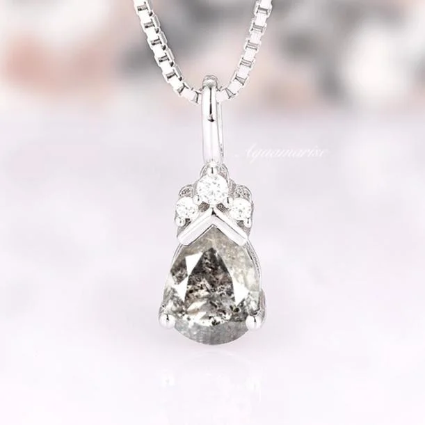 Grab Your Favorite Jewelry At The Lowest Prices Galaxy Raw Salt & Pepper Diamond (Herkimer Diamond) Pendant Necklace- Sterling Silver Grab Your Favorite Jewelry At The Lowest Prices Galaxy Raw Salt & Pepper Diamond (Herkimer Diamond) Pendant Necklace- Sterling Silver