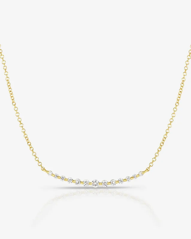 Buy More, Save More On Stunning Jewelry Pieces Graduated Single Prong Diamond Necklace Buy More, Save More On Stunning Jewelry Pieces Graduated Single Prong Diamond Necklace