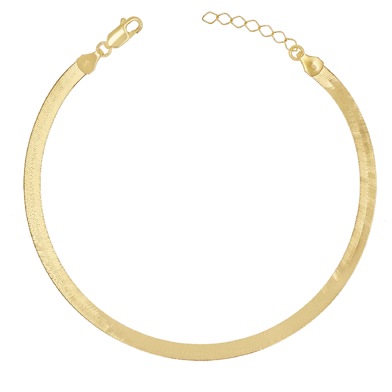 Grab Your Favorite Jewelry At The Lowest Prices 14K Gold Grand Herringbone Anklet 5mm Grab Your Favorite Jewelry At The Lowest Prices 14K Gold Grand Herringbone Anklet 5mm