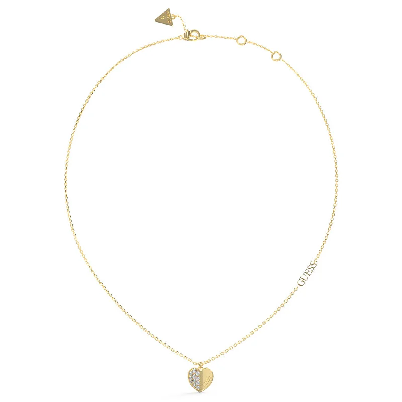Luxury Jewelry Sale – Elegant Styles At Unbeatable Prices Guess Gold Plated Stainless Steel 16-18" Plain & Pave Heart Chain Luxury Jewelry Sale – Elegant Styles At Unbeatable Prices Guess Gold Plated Stainless Steel 16-18" Plain & Pave Heart Chain
