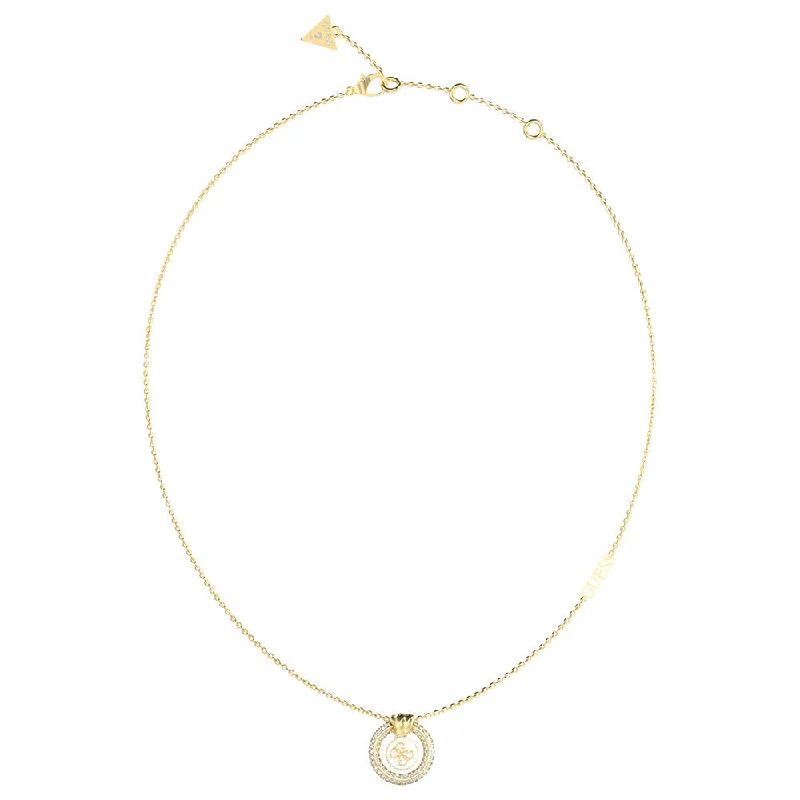 Limited-Time Offer On Premium Jewelry Collections Guess Gold Plated Stainless Steel 4G Logo Knot Mini 16-18" Chain Limited-Time Offer On Premium Jewelry Collections Guess Gold Plated Stainless Steel 4G Logo Knot Mini 16-18" Chain