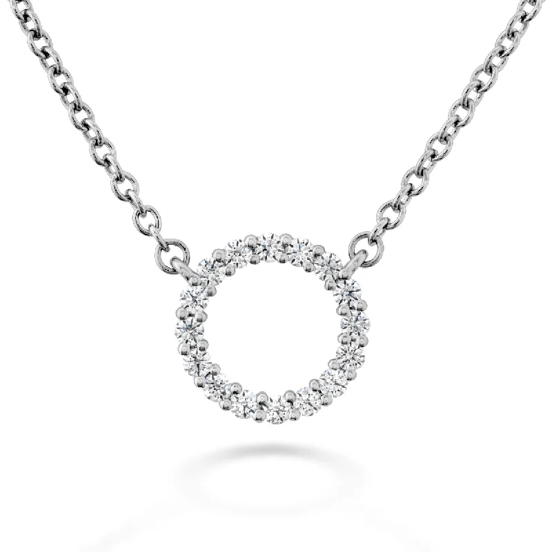 Dazzle In Elegance With Our Biggest Jewelry Sale Hearts On Fire Signature Circle 18K White Gold Round Shape Diamond Circle Pendant Small (0.12ctw) Dazzle In Elegance With Our Biggest Jewelry Sale Hearts On Fire Signature Circle 18K White Gold Round Shape Diamond Circle Pendant Small (0.12ctw)