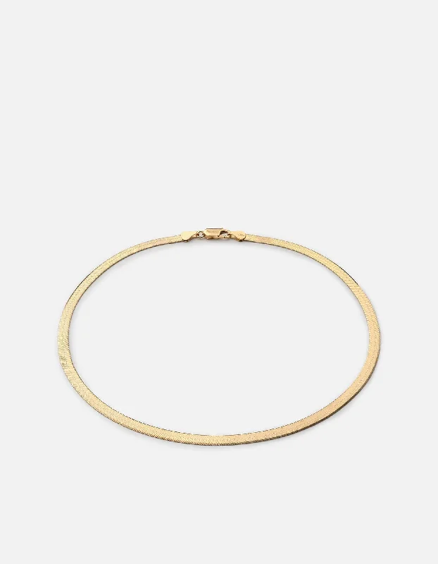 Premium Diamond Jewelry At Once-In-A-Lifetime Discounts Herringbone Choker, Gold Vermeil Premium Diamond Jewelry At Once-In-A-Lifetime Discounts Herringbone Choker, Gold Vermeil