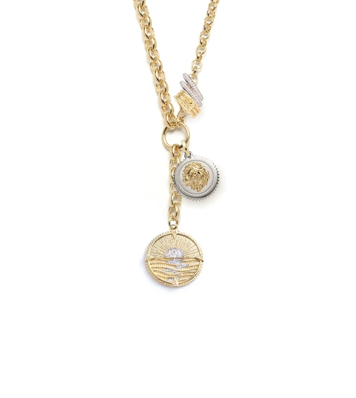 Limited-Stock Jewelry Sale – Once It's Gone, It's Gone Internal Compass & Strength : Heavy Mixed Belcher Necklace with Heart Slides Limited-Stock Jewelry Sale – Once It's Gone, It's Gone Internal Compass & Strength : Heavy Mixed Belcher Necklace with Heart Slides