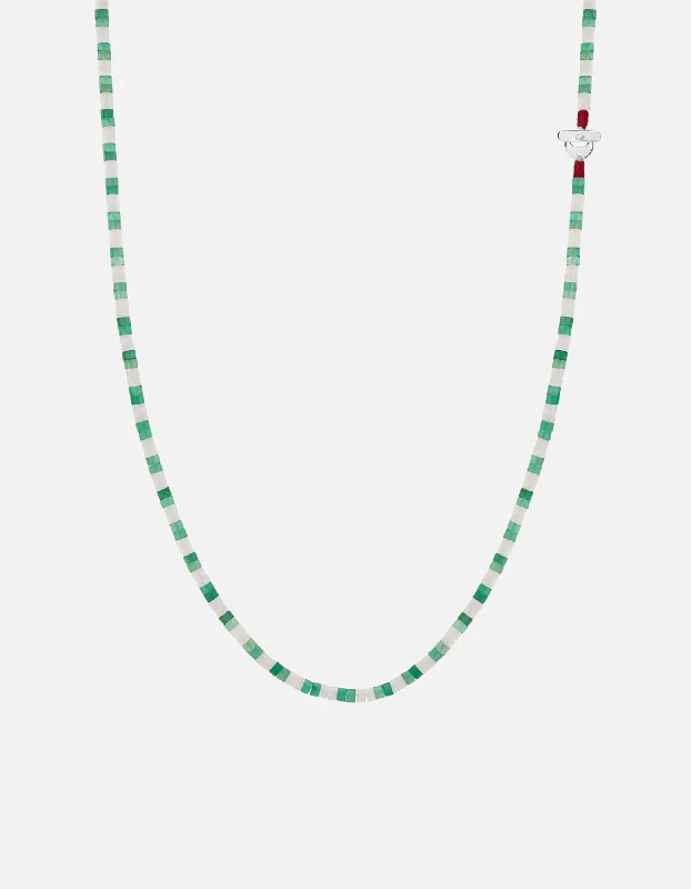 Chic And Stylish Jewelry At Exclusive Prices Kai Agate Necklace, Sterling Silver