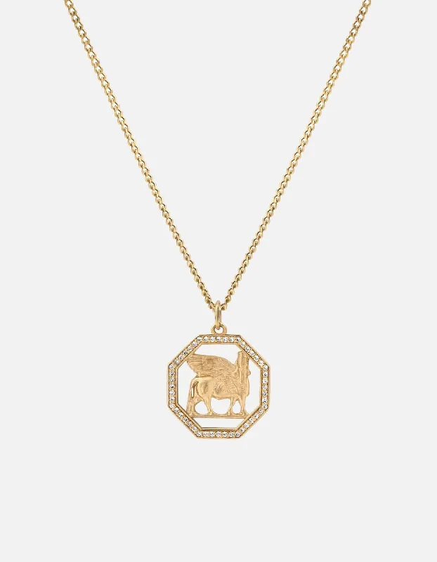 Handcrafted Jewelry Sale – Unique Designs At Low Prices Lamassu Necklace, Gold Vermeil/Sapphire Handcrafted Jewelry Sale – Unique Designs At Low Prices Lamassu Necklace, Gold Vermeil/Sapphire