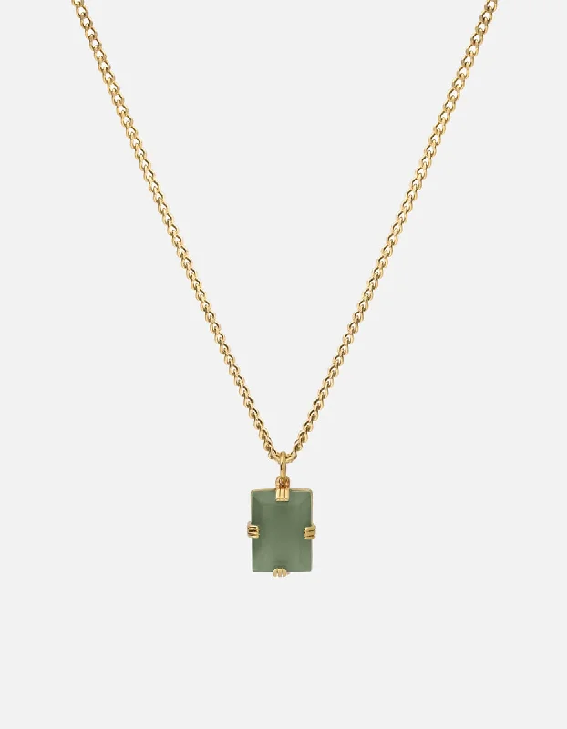 Premium Jewelry, Premium Discounts – Act Fast Lennox Jasper Green Necklace, 14k Gold Premium Jewelry, Premium Discounts – Act Fast Lennox Jasper Green Necklace, 14k Gold