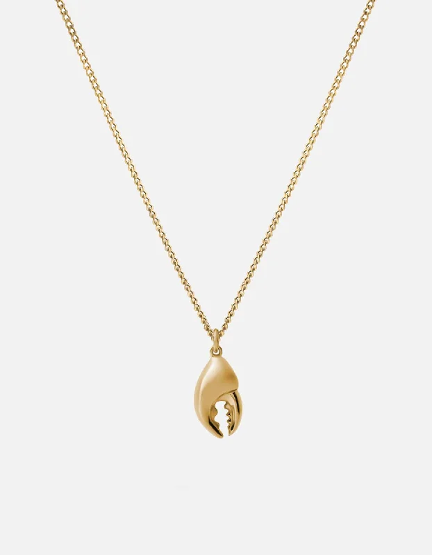 Personalized Jewelry At Special Discount Rates Lobster Claw Necklace, Gold Vermeil