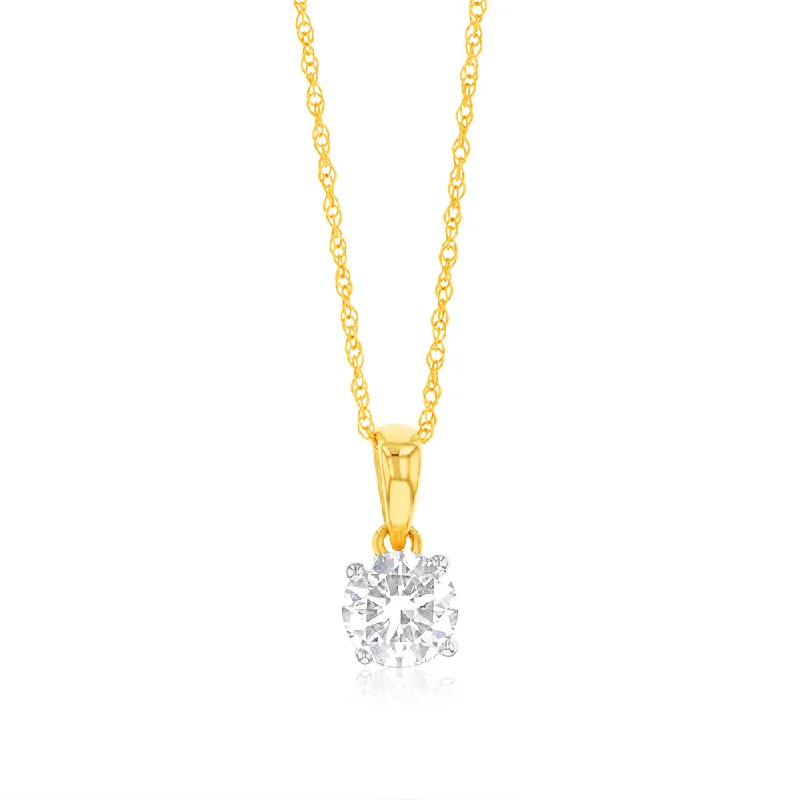 Jewelry Sale Bonanza – Grab Your Sparkle Now Luminesce Lab Grown 1/2 Carat Diamond Solitaire Pendant on 9ct Yellow Gold Adjustable Chain Jewelry Sale Bonanza – Grab Your Sparkle Now Luminesce Lab Grown 1/2 Carat Diamond Solitaire Pendant on 9ct Yellow Gold Adjustable Chain