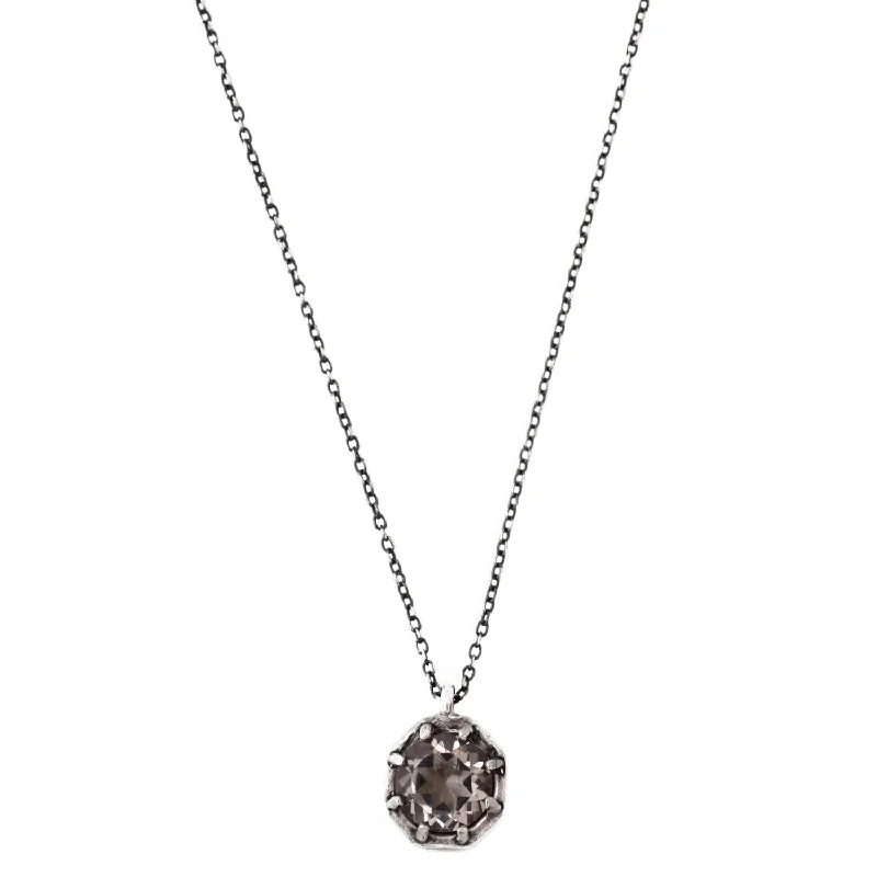 Buy More, Save More On Stunning Jewelry Pieces Champagne Quartz Octagon Necklace