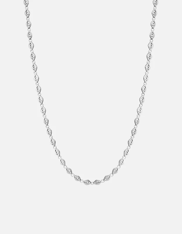 Personalized Jewelry Sale – Unique Pieces At Great Prices Mati Eye Chain Necklace, Sterling Silver Personalized Jewelry Sale – Unique Pieces At Great Prices Mati Eye Chain Necklace, Sterling Silver