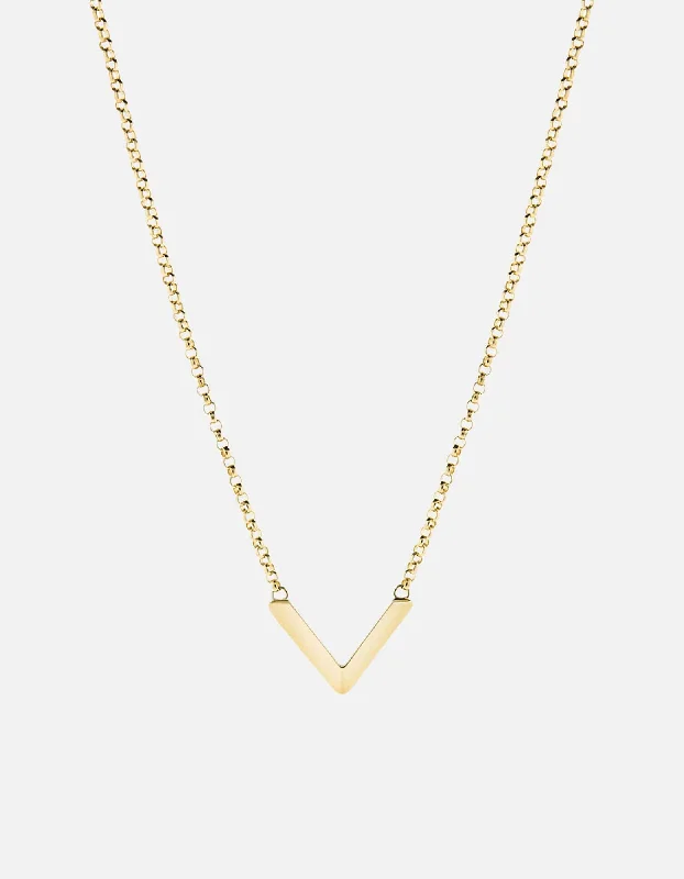 The Perfect Jewelry Piece At The Perfect Price Mini Angular Necklace, Gold Vermeil
