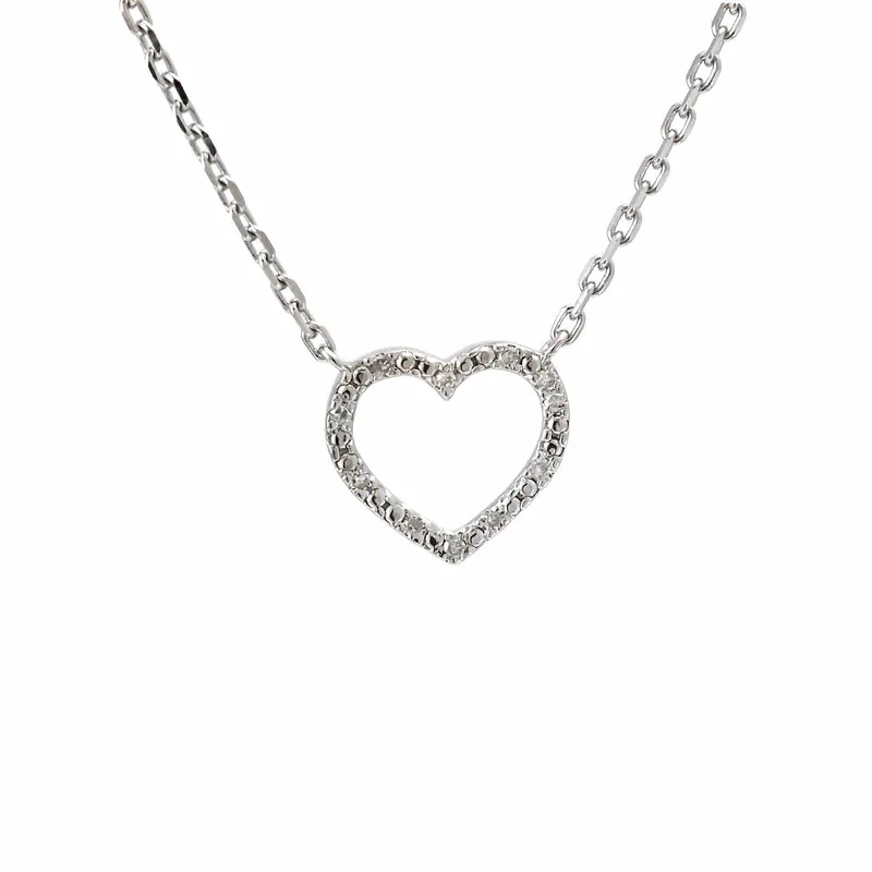 Special Offers On Handcrafted And Designer Jewelry Open Heart Necklace with Diamonds Special Offers On Handcrafted And Designer Jewelry Open Heart Necklace with Diamonds