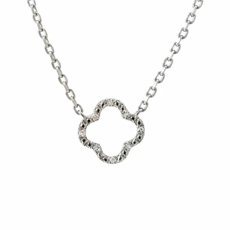 Buy More, Save More On Stunning Jewelry Pieces Quatrefoil Necklace with Diamonds