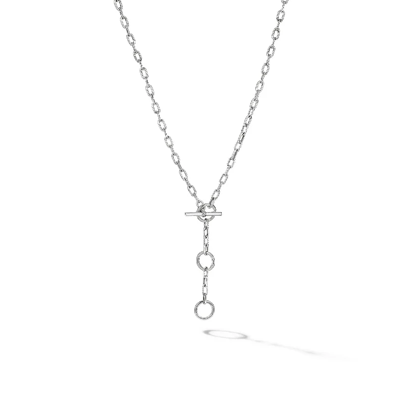 Seasonal Jewelry Sale – Upgrade Your Style Today DY Madison Three Ring Chain Necklace in Sterling Silver Seasonal Jewelry Sale – Upgrade Your Style Today DY Madison Three Ring Chain Necklace in Sterling Silver