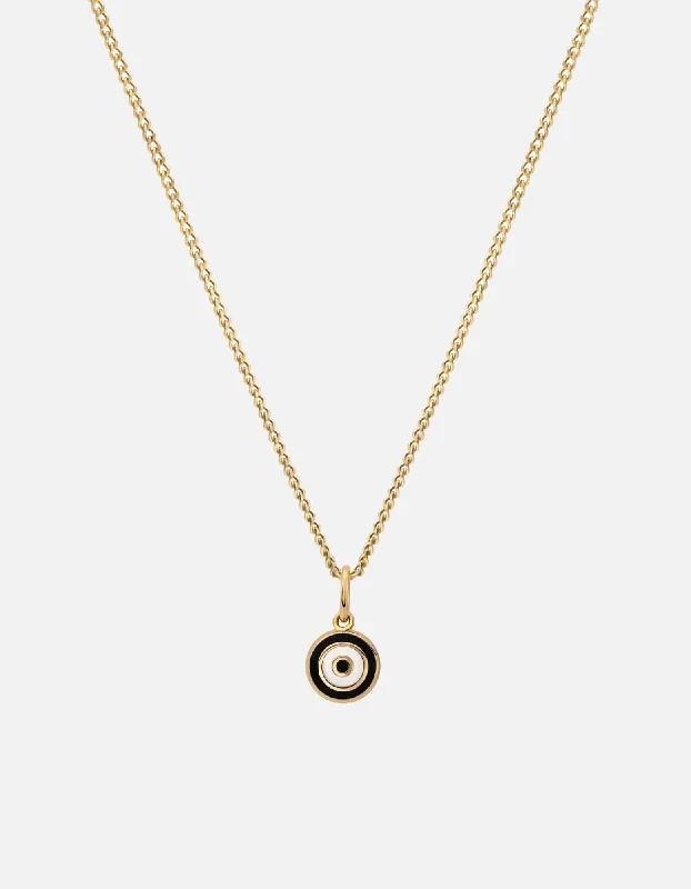 Trending Jewelry Styles Now At Limited-Time Discounts Ojos Necklace, Gold Vermeil/Black Trending Jewelry Styles Now At Limited-Time Discounts Ojos Necklace, Gold Vermeil/Black
