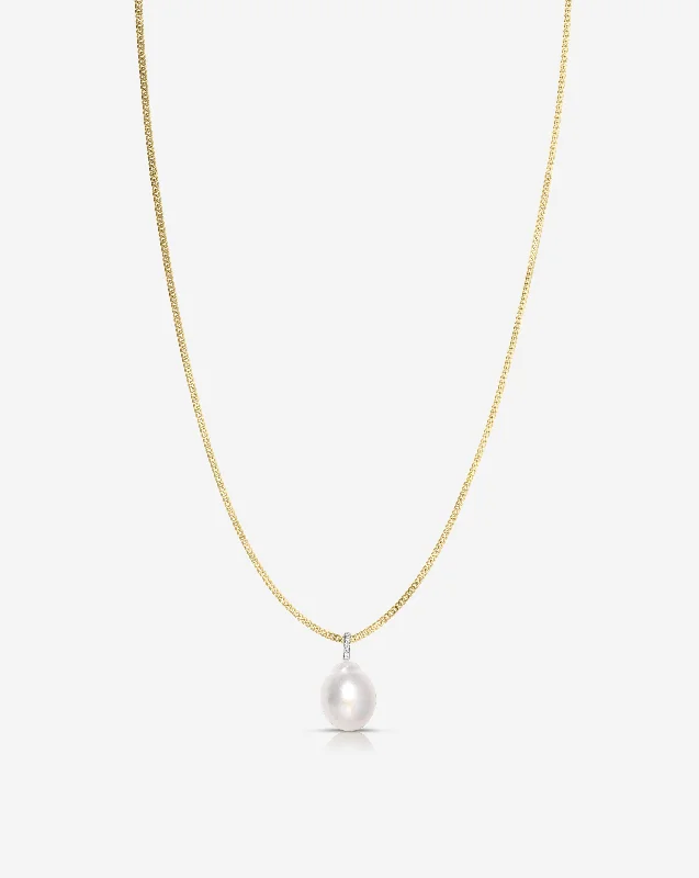 Limited-Time Offer On Elegant Jewelry Pieces Organic Pearl + Pavé Layering Necklace