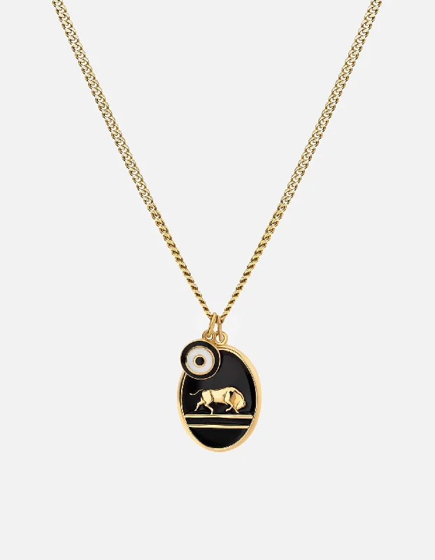 Limited-Stock Jewelry Sale – Once It's Gone, It's Gone Oxen Necklace, Gold Vermeil/Black Limited-Stock Jewelry Sale – Once It's Gone, It's Gone Oxen Necklace, Gold Vermeil/Black