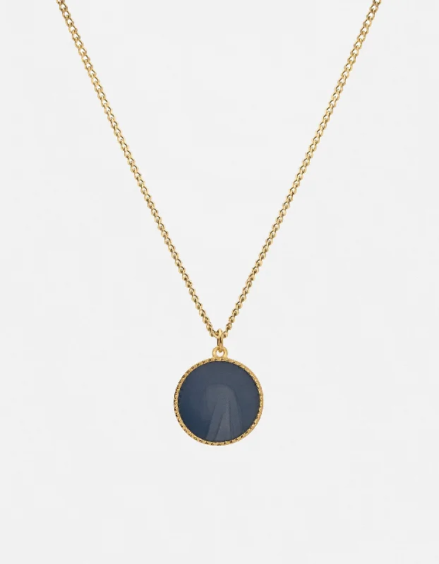 Breathtaking Jewelry, Breathtaking Prices Patron Necklace, Gold Vermeil/Blue